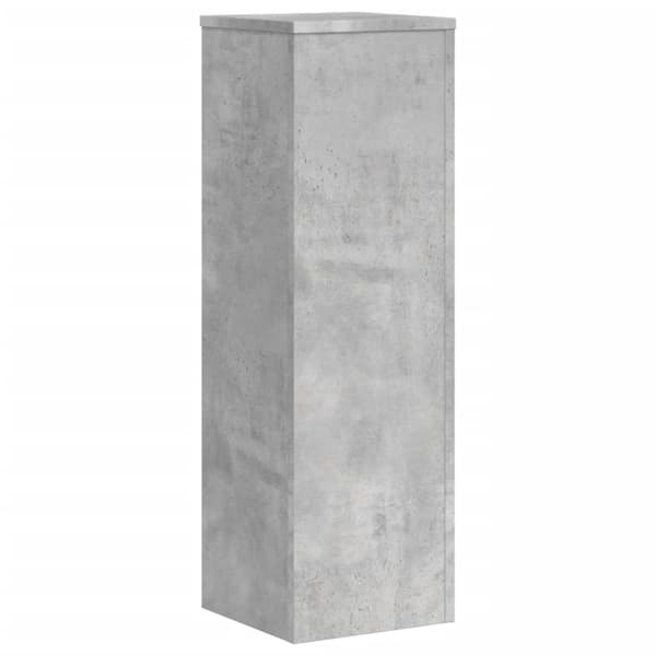plantestativer 2 stk. 25x25x80 cm konstrueret træ betongrå