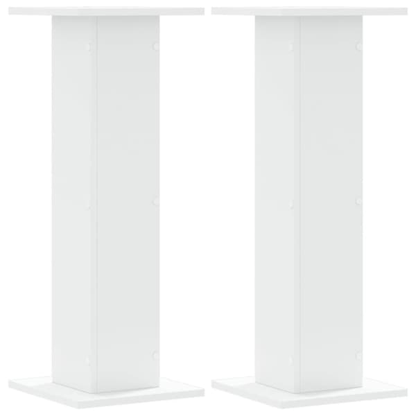 plantestativer 2 stk. 30x30x80 cm konstrueret træ hvid