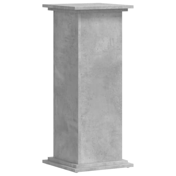 Kasviteline betoninharmaa 33x33x80 cm tekninen puu