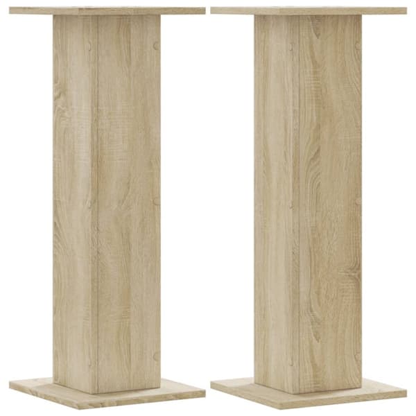 Kasvitelineet 2 kpl Sonoma-tammi 30x30x80 cm tekninen puu
