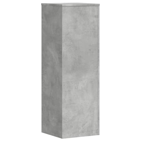 plantestativer 2 stk. 33x33x100 cm konstrueret træ betongrå