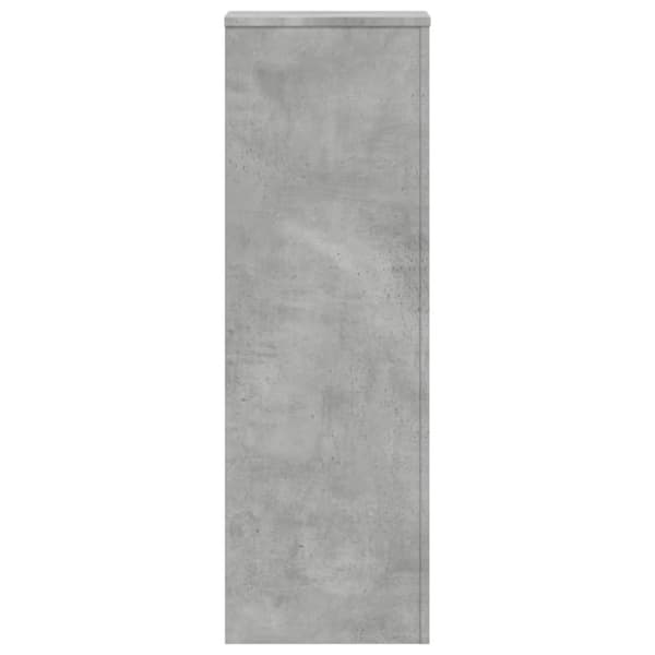 plantestativer 2 stk. 33x33x100 cm konstrueret træ betongrå