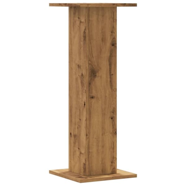plantestativer 2 stk. 30x30x80 cm konstrueret træ egetræsfarvet