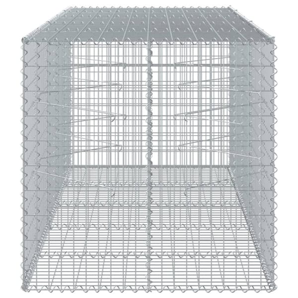 Gabionkorg med skydd 250x100x100 cm galvaniserat järn