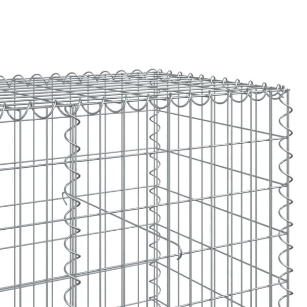 Gabionkorg med skydd 250x100x100 cm galvaniserat järn