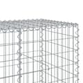 Miniatyrbillede 6 af 7: gabionkurv med cover 1000x100x100 cm galvaniseret jern