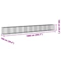 Miniatyrbillede 7 af 7: gabionkurv med cover 1000x100x100 cm galvaniseret jern