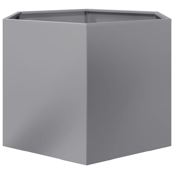 plantekasse 69x60x45 cm sekskantet galvaniseret stål