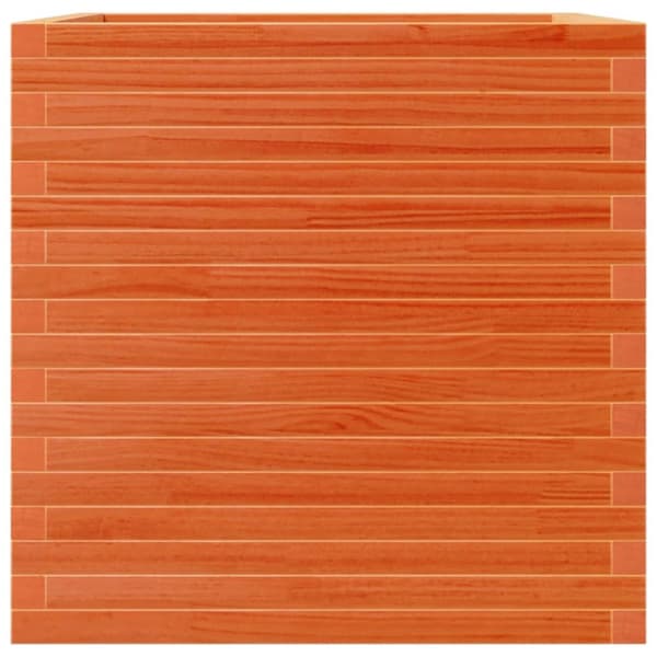 Odlingslåda vaxbrun 70x70x68,5 cm massiv furu