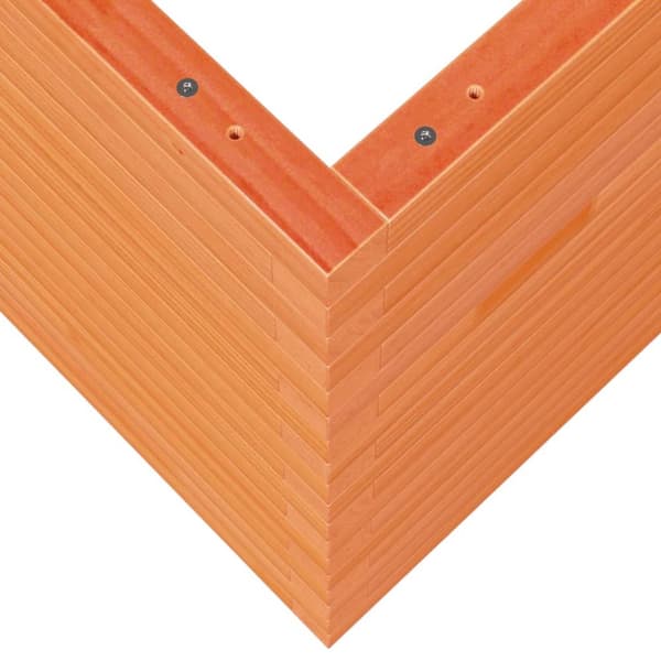 Odlingslåda vaxbrun 70x70x68,5 cm massiv furu