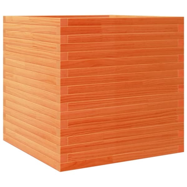 Odlingslåda vaxbrun 70x70x68,5 cm massiv furu