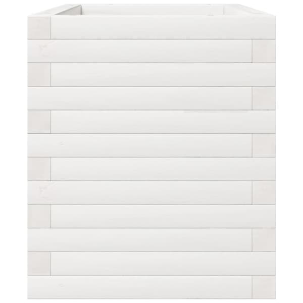 plantekasse 70x40x49,5 cm massivt fyrretræ hvid