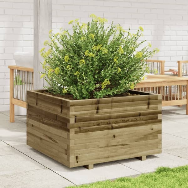 plantekasse 80x80x49,5 cm imprægneret fyrretræ