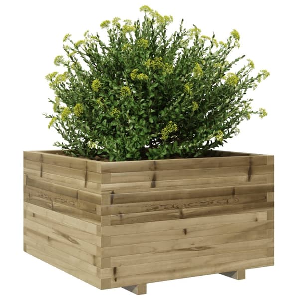 plantekasse 80x80x49,5 cm imprægneret fyrretræ