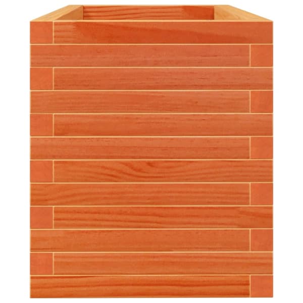 plantekasse 90x40x45,5 cm massivt fyrretræ gyldenbrun