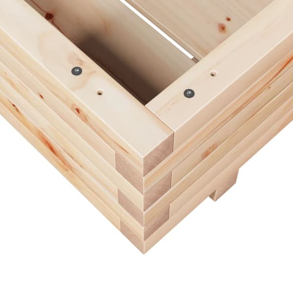 Odlingslåda 60x60x26,5 cm massivt furuträ