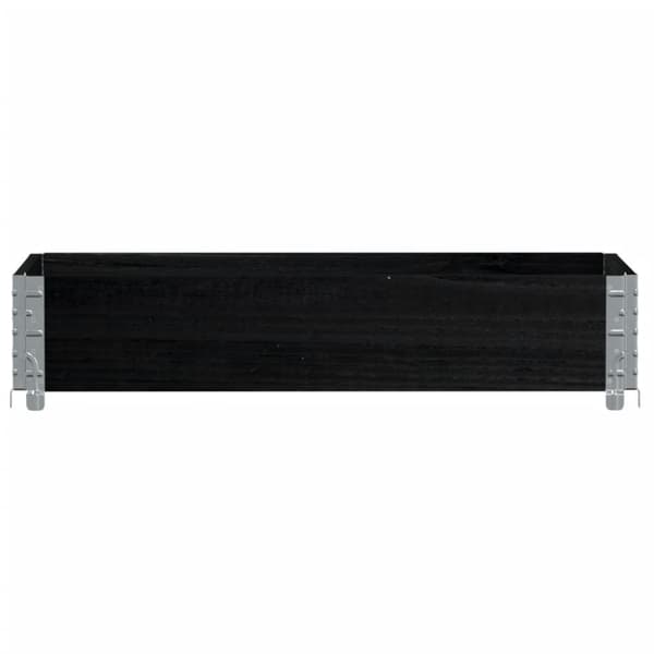 plantekasse 100x50 cm massivt fyrretræ sort