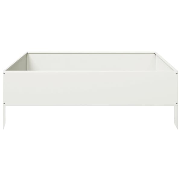 højbed 100x100x33,5 cm stål hvid
