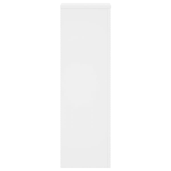 Kasvitelineet 2 kpl valkoinen 25x25x80 cm tekninen puu