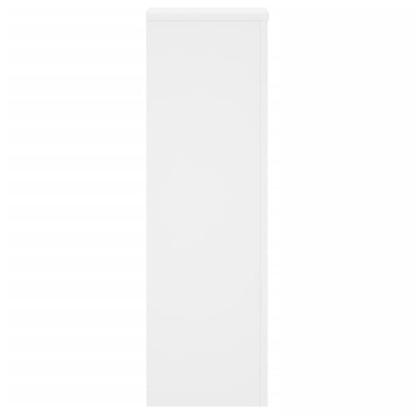 Kasvitelineet 2 kpl valkoinen 25x25x80 cm tekninen puu