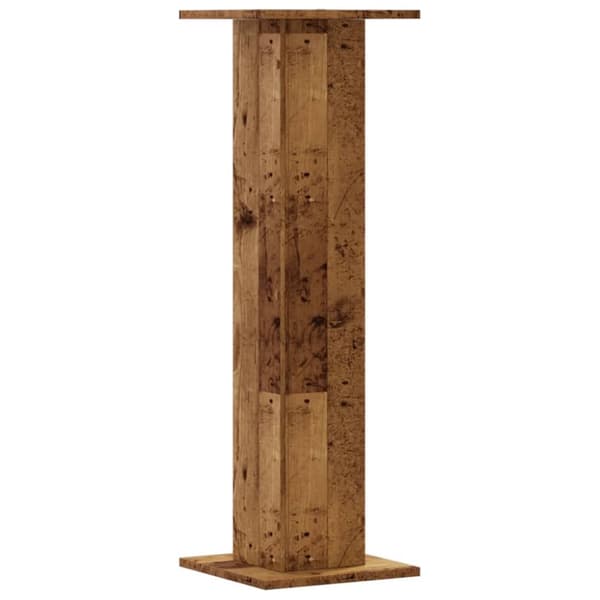 plantestativer 2 stk. 30x30x95 cm konstrueret træ antikt træ