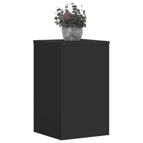 plantestativer 2 stk. 30x30x50 cm konstrueret træ sort