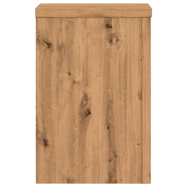plantestativer 2 stk. 25x25x35 cm konstrueret træ egetræsfarvet