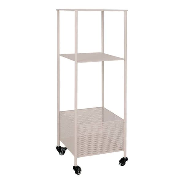Torres metallvagn med 3 sandhyllor.