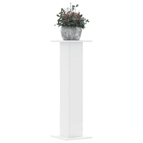 Växtställ 2 st vit 30x30x95 cm konstruerat trä