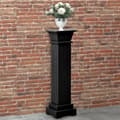 Miniatyrbild 1 av 2: Klassisk blompelare svart 17x17x66 cm MDF