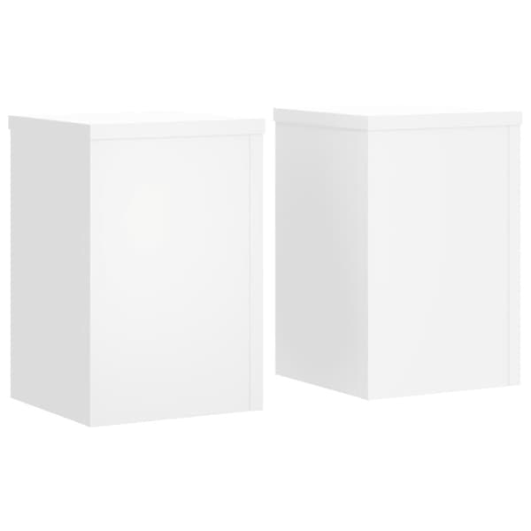 Växtställ 2 st vit 20x20x30 cm konstruerat trä