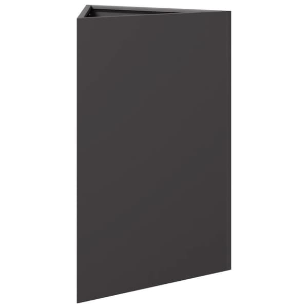 plantekrukke 50x43x75 cm trekantet stål sort