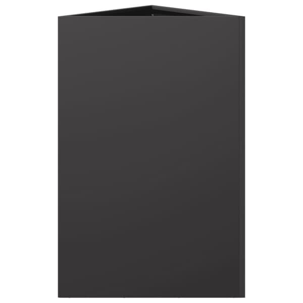 plantekrukke 50x43x75 cm trekantet stål sort