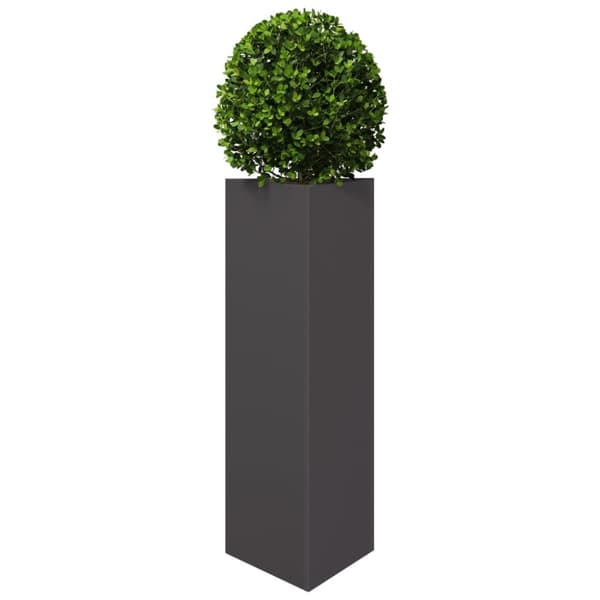 plantekrukker 2 stk. 30x26x75 cm trekantet stål sort