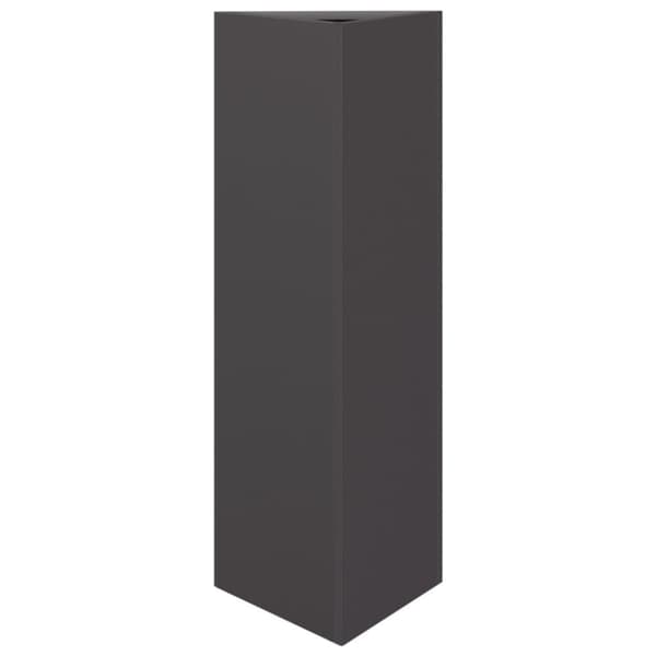 plantekrukker 2 stk. 30x26x75 cm trekantet stål sort