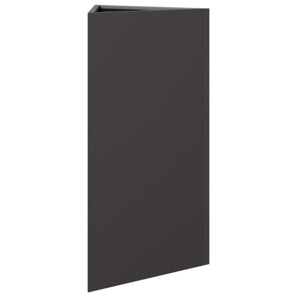 Puutarhakukkalaatikot 2 kpl musta kolmio 40x34,5x70 cm teräs