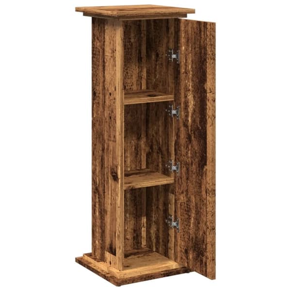 piedestal med opbevaring 31x30x90 cm konstrueret træ
