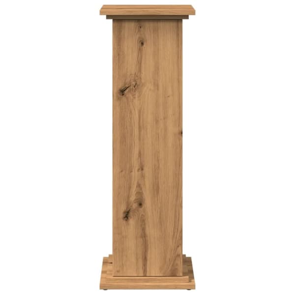 Piedestal med förvaring ek 31x30x90 cm konstruerat trä