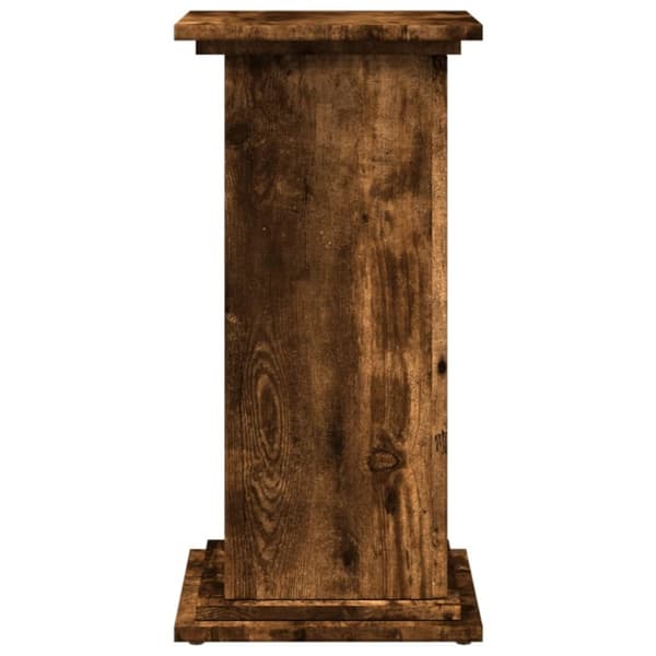 piedestal med opbevaring 31x30x60 cm konstrueret træ røget eg