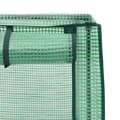 Miniatyrbillede 7 af 9: højbed med drivhusovertræk 120x40x123 cm rattan-look