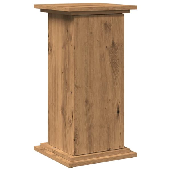 piedestal med opbevaring 31x30x60 cm konstrueret træ kunsteg