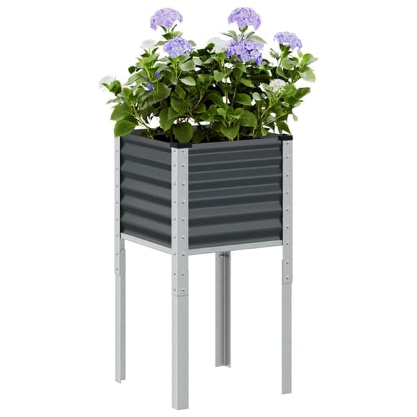 plantekrukke 45x45x88 cm stål antracitgrå