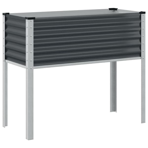 plantekrukke 100x41x90 cm stål antracitgrå