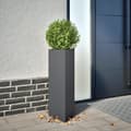 Pikkukuva 1 / 10: Puutarhakukkalaatikot 2kpl antrasiitti kolmio 30x26x75 cm teräs
