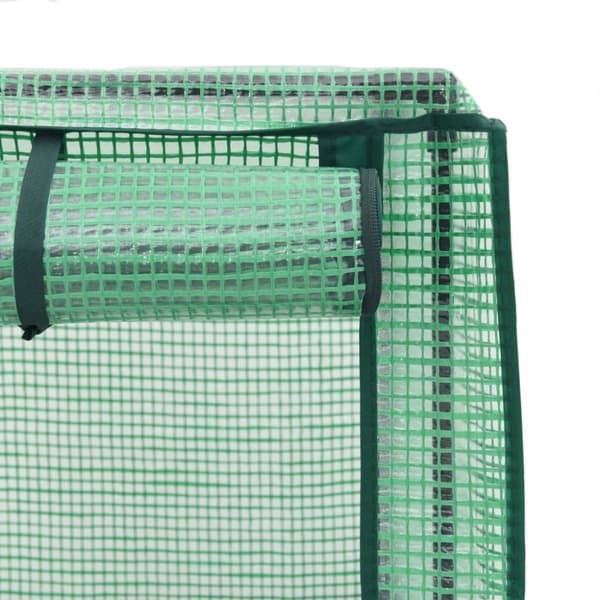 højbed med drivhusovertræk 160x40x138 cm rattan-look
