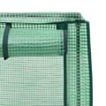 Miniatyrbillede 7 af 9: højbed med drivhusovertræk 160x40x138 cm rattan-look
