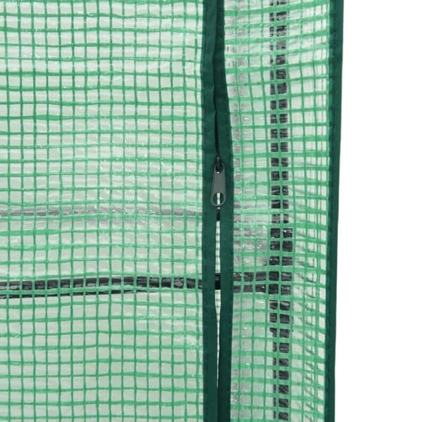 højbed med drivhusovertræk 160x40x138 cm rattan-look