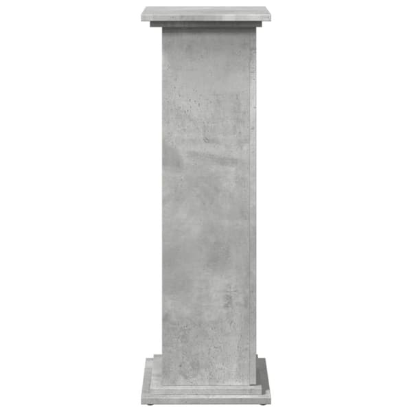 piedestal med opbevaring 31x30x90 cm konstrueret træ betongrå