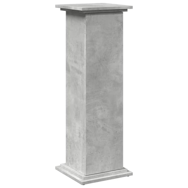 piedestal med opbevaring 31x30x90 cm konstrueret træ betongrå