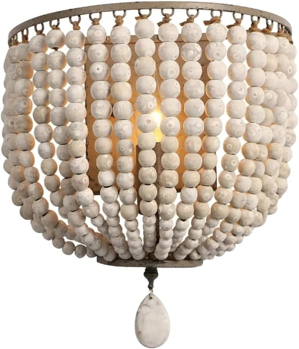 Wall Mounted Wooden Bead Lamp, Modern Style, Versatile Application YY-WW001BL